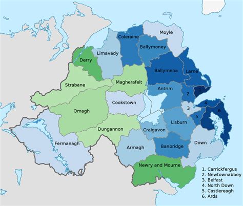 northern ireland cities list.